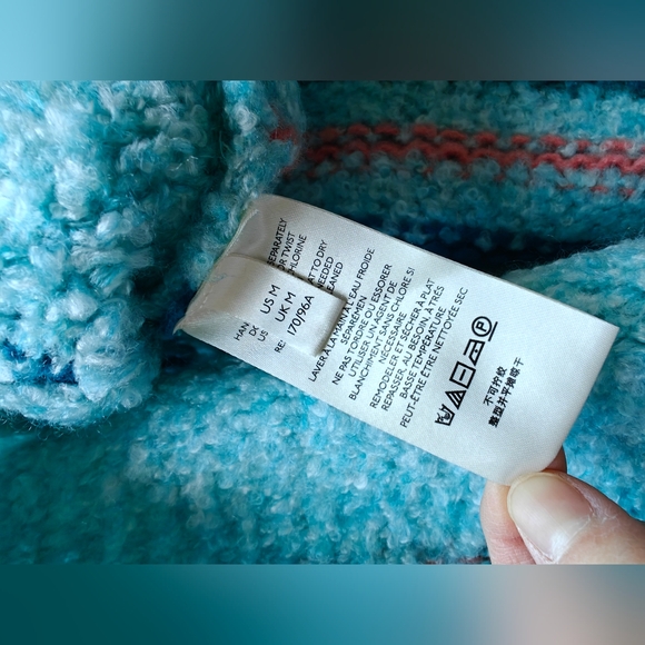 free people Marin blue Sweater M - Picture 9 of 10